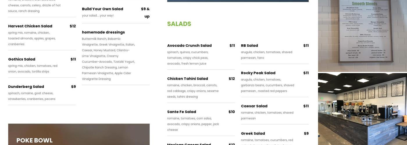 Fresh Menu