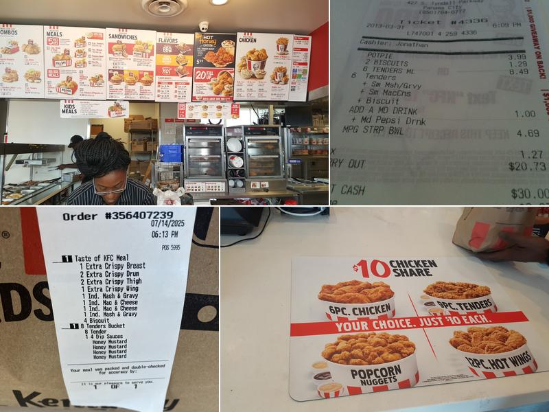 KFC Menu