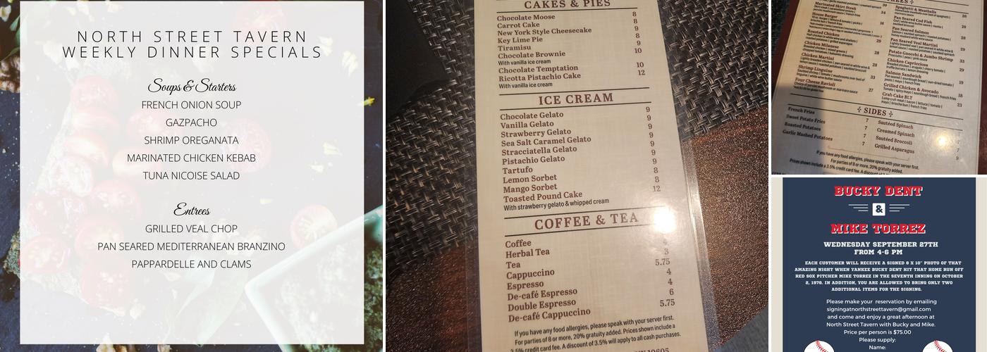 North Street Tavern & Wood Fired Pizza Menu