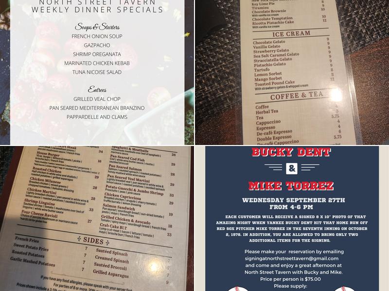 North Street Tavern & Wood Fired Pizza Menu