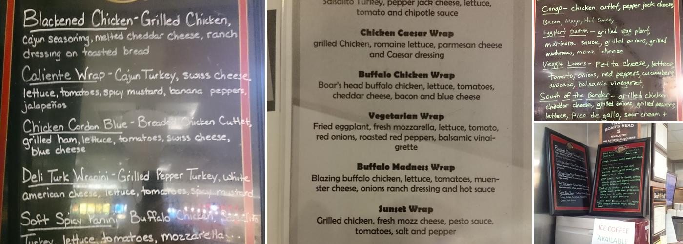 New York Deli Menu