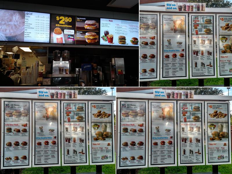 McDonald's Menu