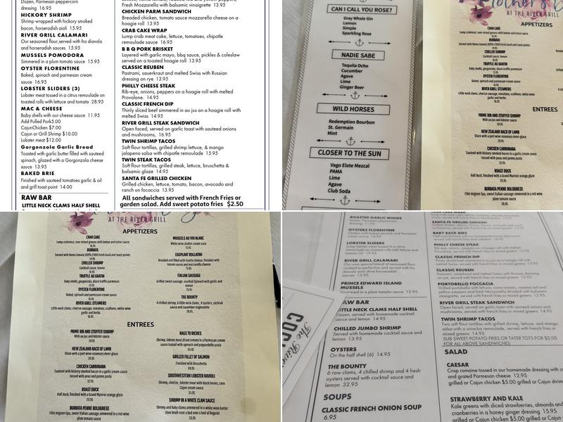 The River Grill Menu