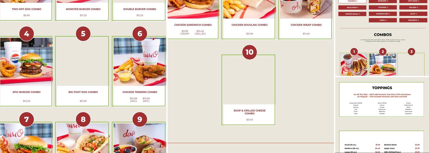 Dairi-O of Kernersville Menu