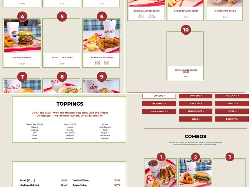 Dairi-O of Kernersville Menu