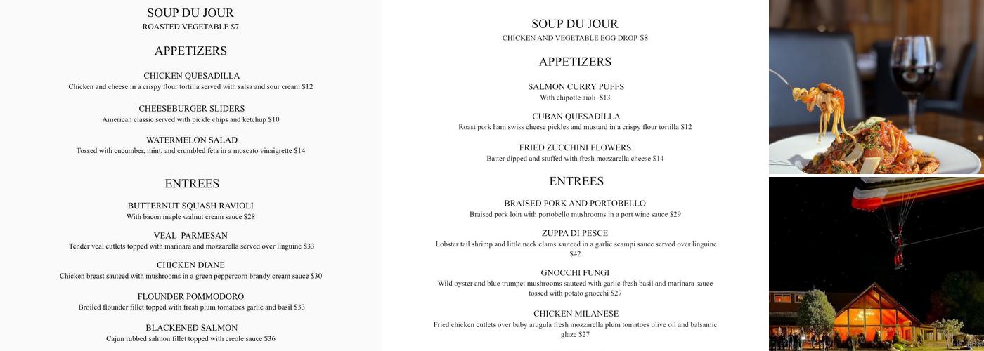 Nu-Cavu Menu