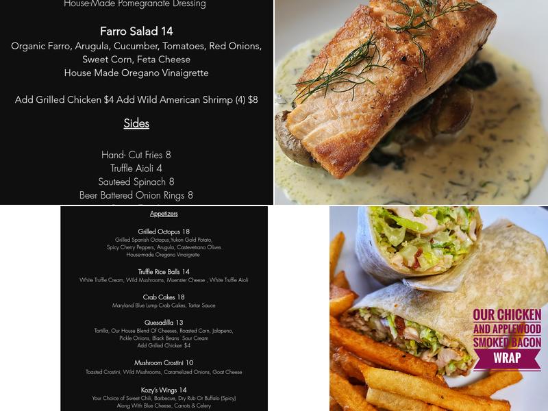 Feeling Kinda Kozy Menu