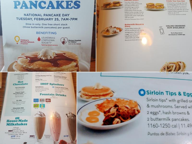 IHOP Menu