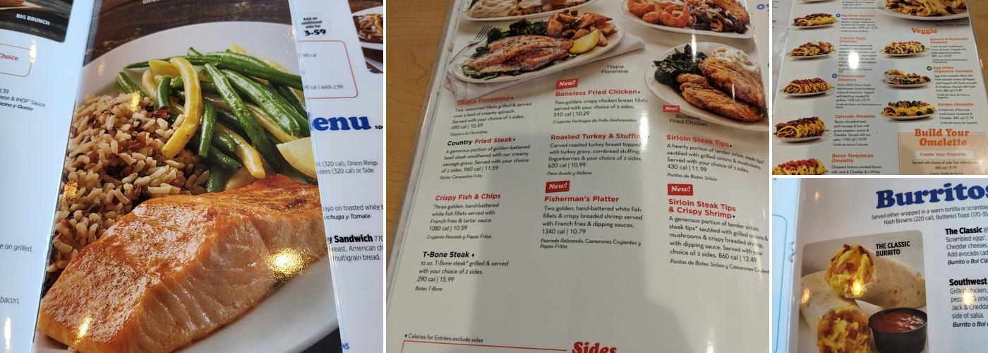 IHOP Menu