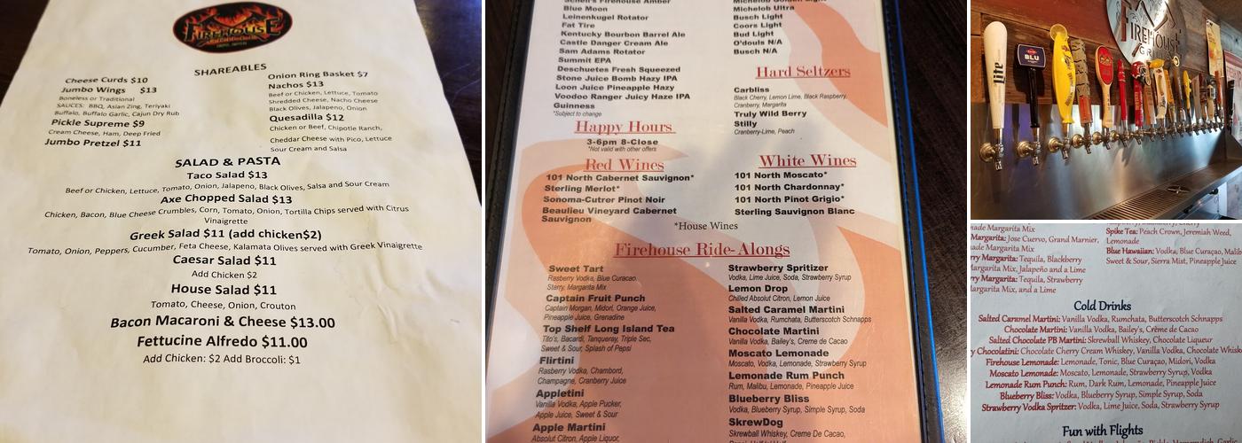 Firehouse Grille Menu