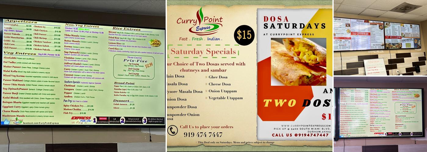 Curry Point Express Menu