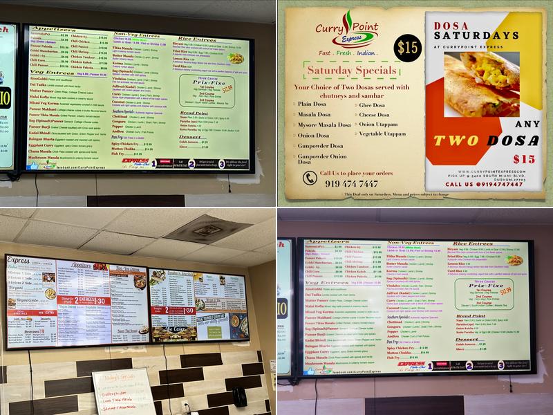 Curry Point Express Menu