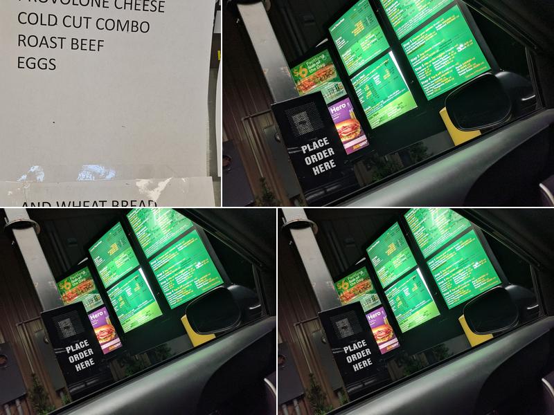 Subway Menu