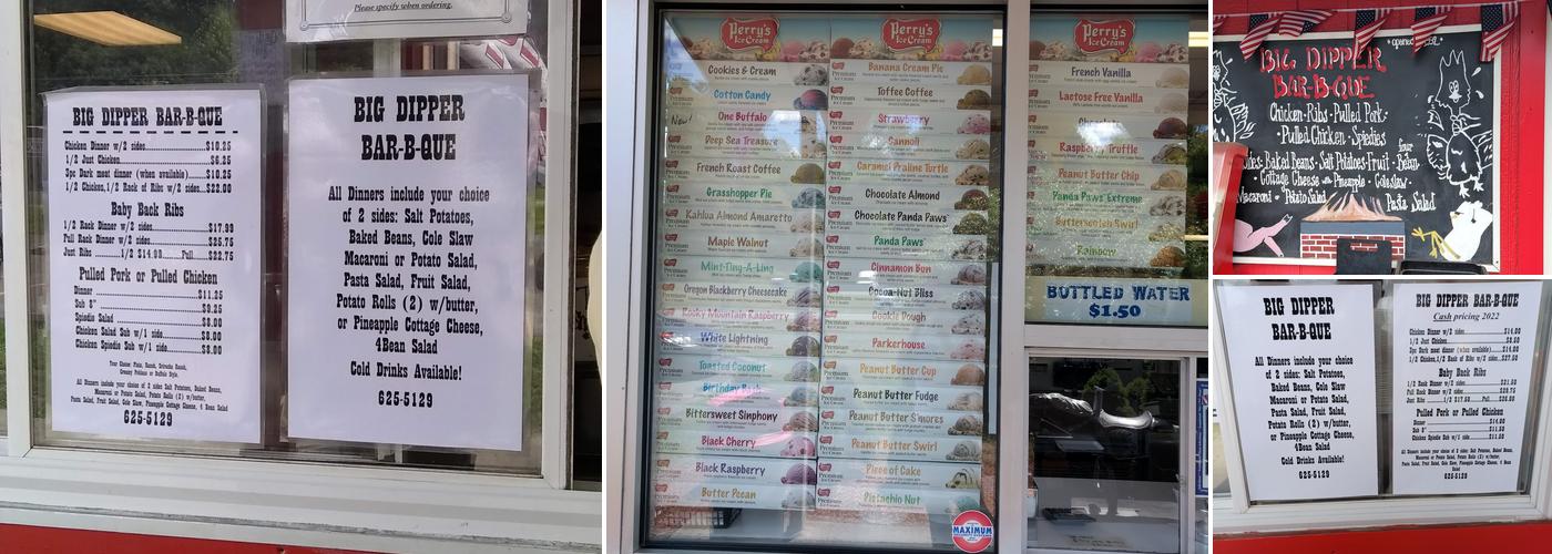 Big Dipper BBQ Menu