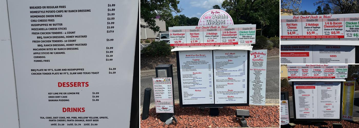 Dixie Express Menu