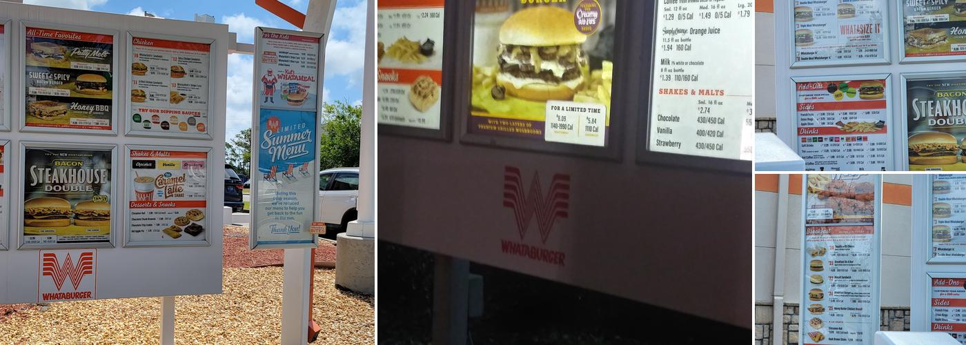 Whataburger Menu
