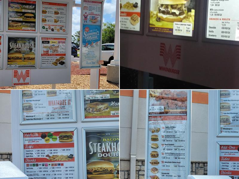 Whataburger Menu