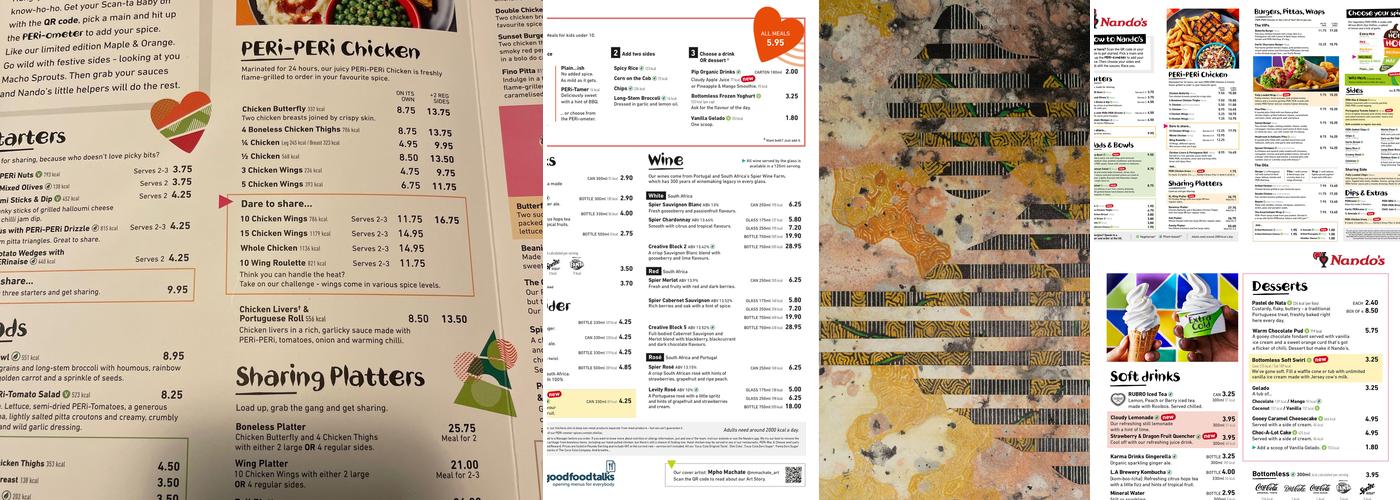 Nando's Soho Menu