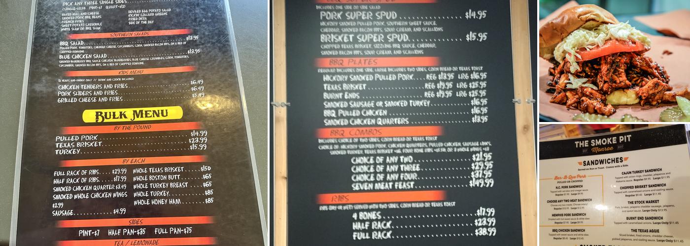 The Smoke Pit Menu