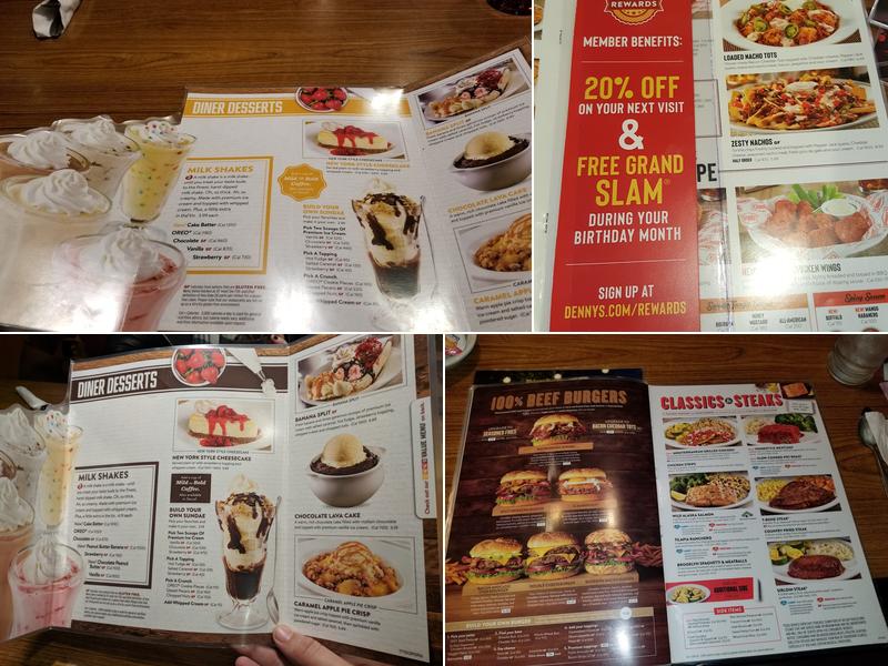 Denny's Menu