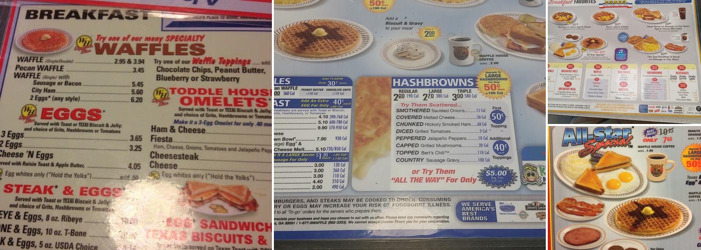 Waffle House Menu