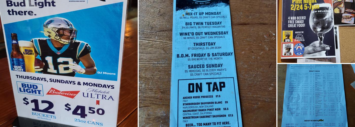 Mac's Speed Shop Menu