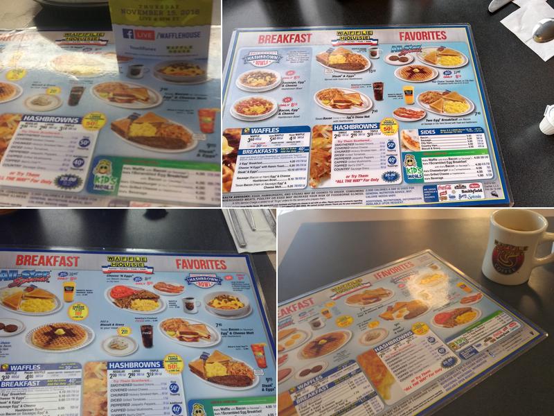 Waffle House Menu