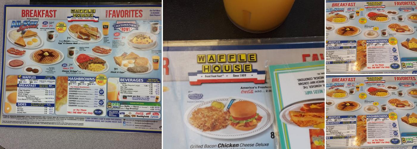 Waffle House Menu