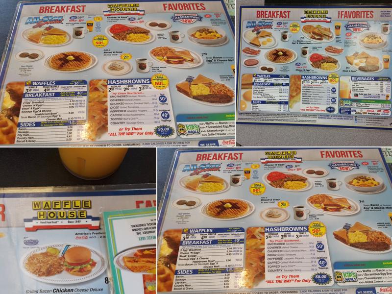 Waffle House Menu