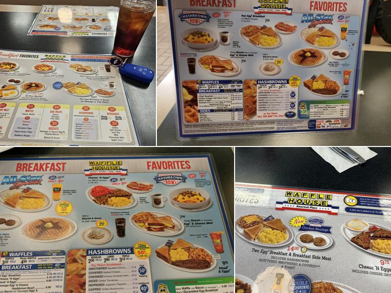 Waffle House Menu