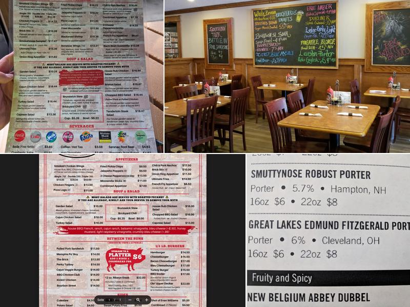 Brickyard Pub & BBQ Menu