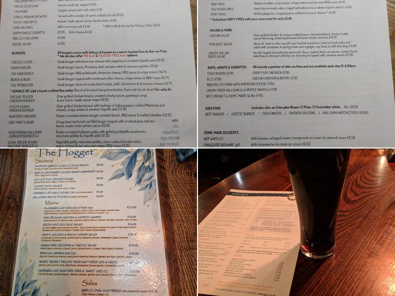 The Hogget at Hook Menu