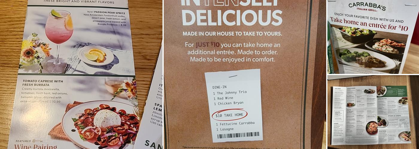 Carrabba's Italian Grill Menu