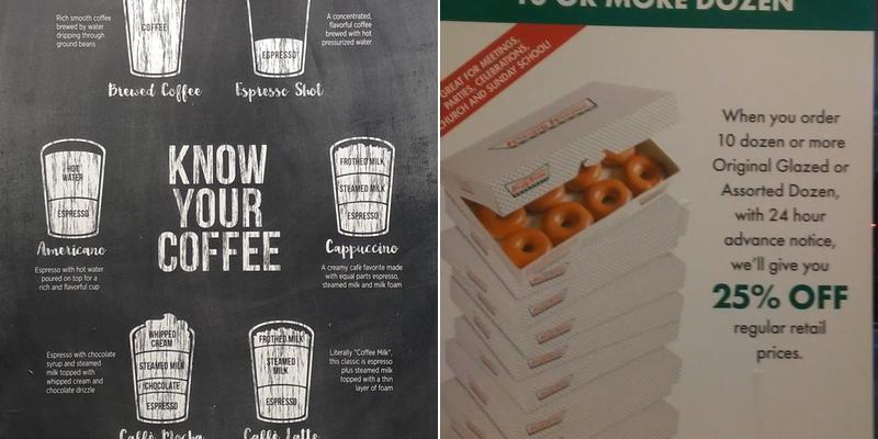 Krispy Kreme Menu