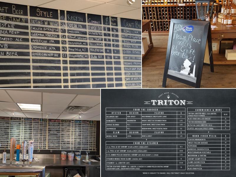 Triton Craft Beer and Oyster Bar Menu