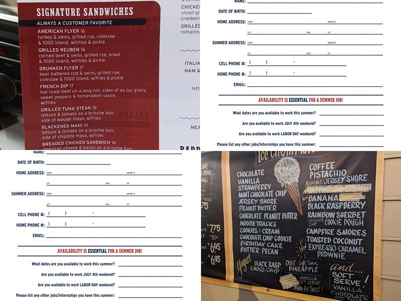 Barry's Do Me A Flavor Menu