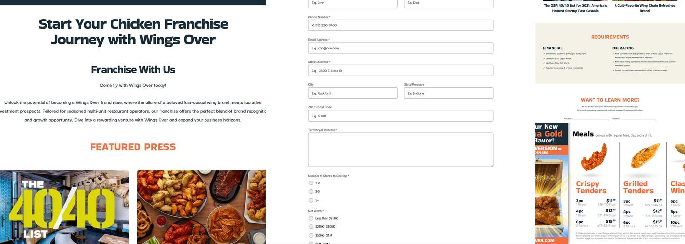 Wings Over Ithaca Menu