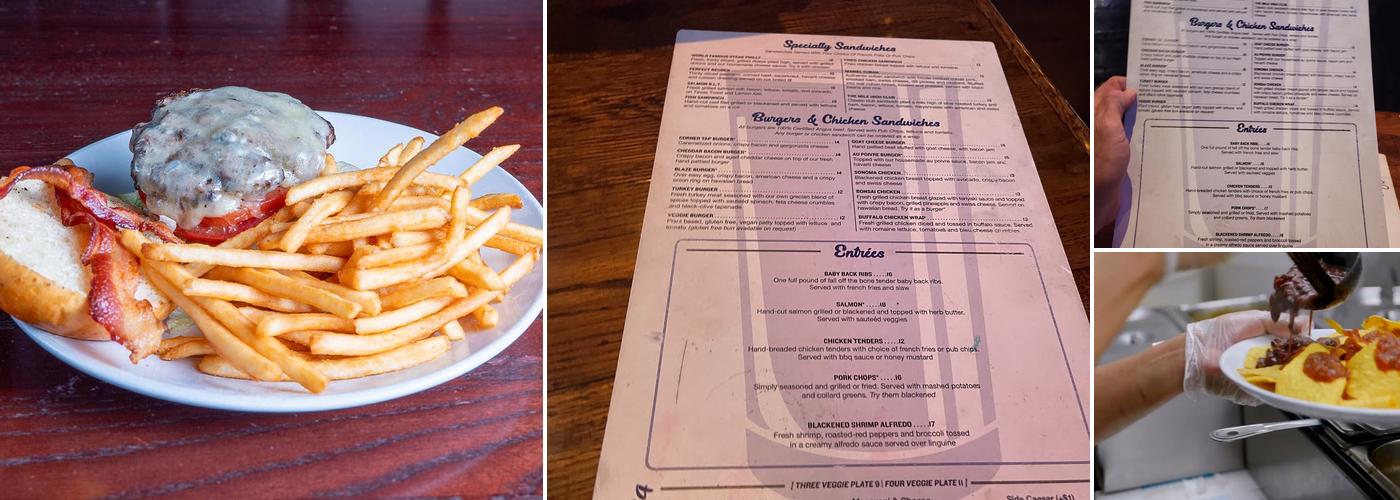 Jack's Corner Tap Menu