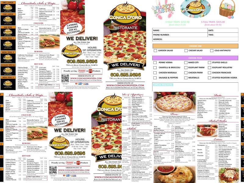 Conca D'oro Menu