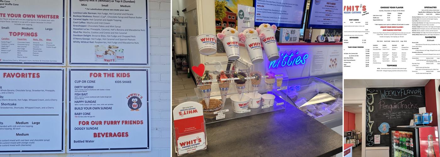 Whit's Frozen Custard Menu