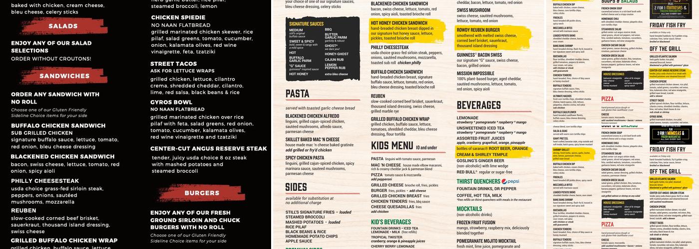 The Distillery Restaurant Victor Menu