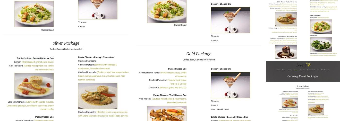 Limoncello at the Orange Inn Menu