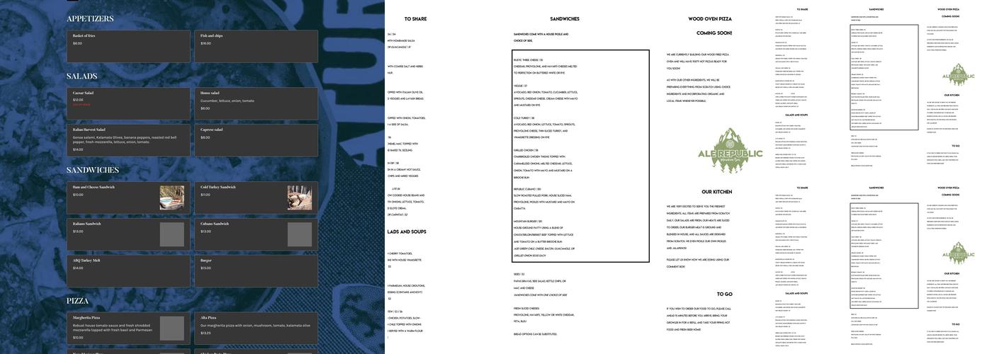 Rumor Brewing Company Menu