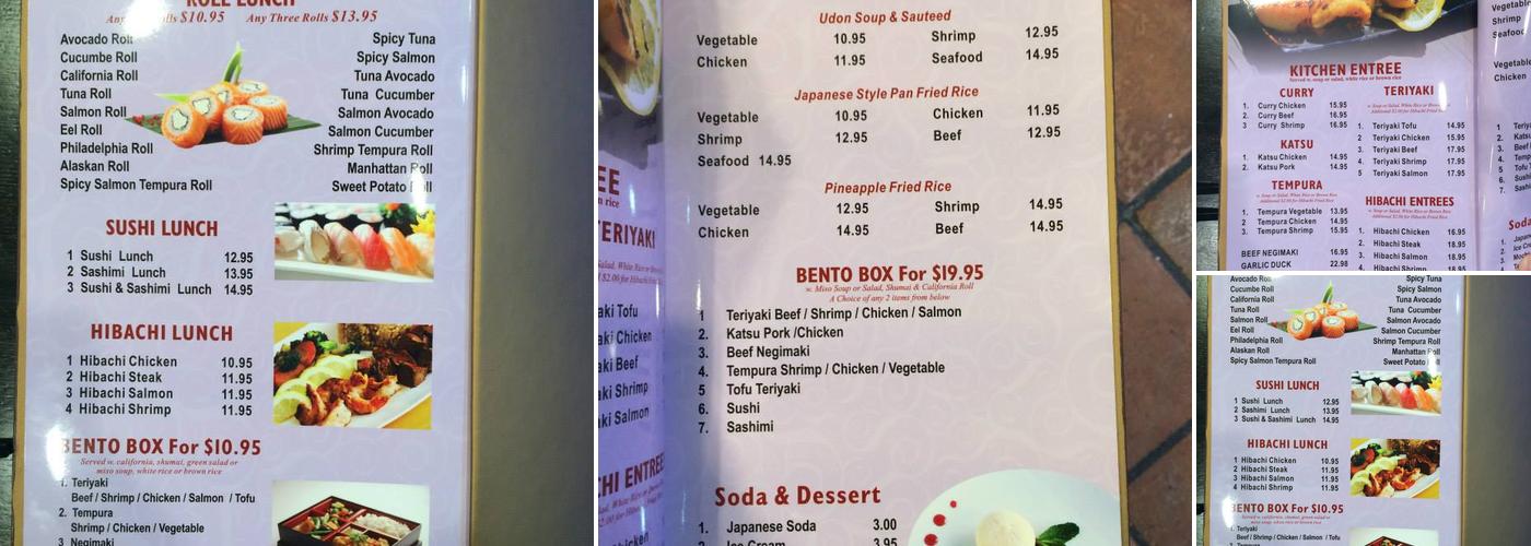 Sakura Menu
