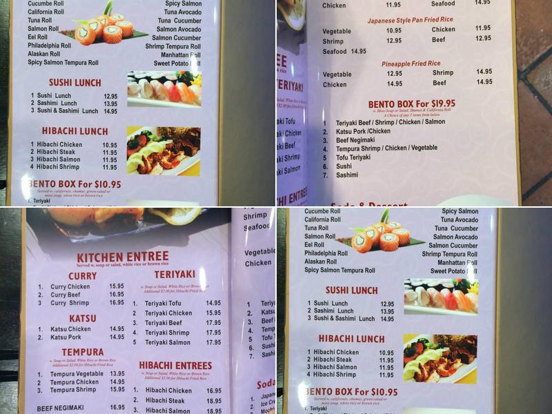 Sakura Menu