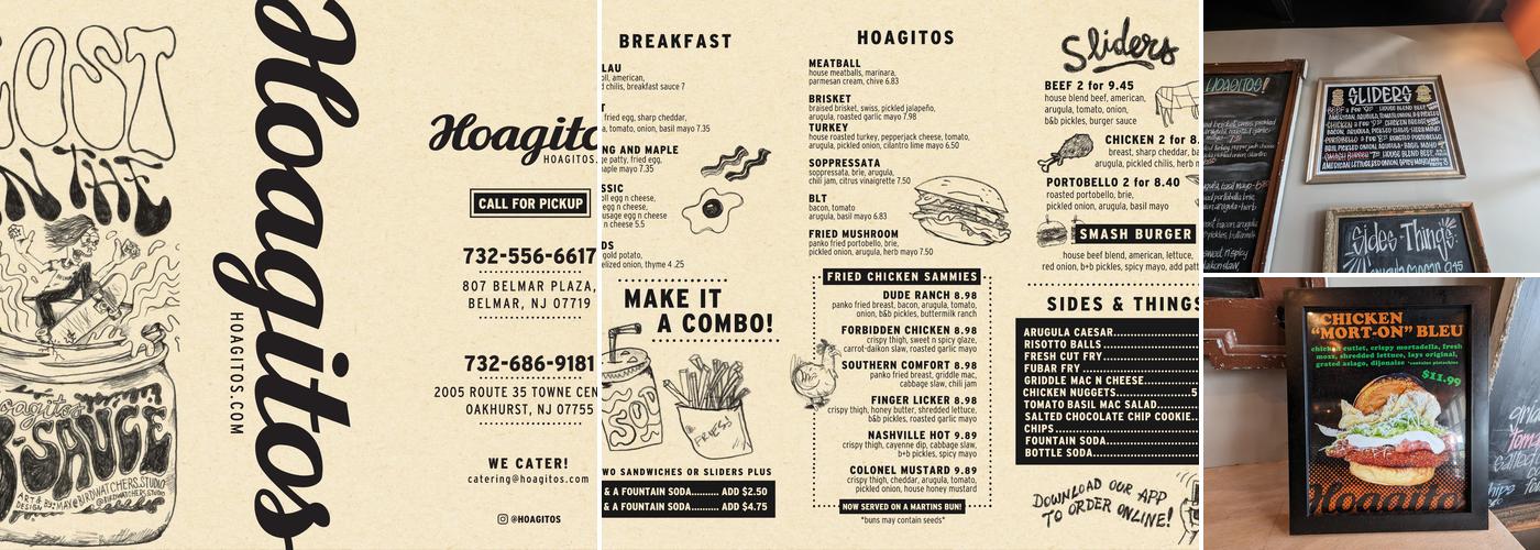 Hoagitos Menu