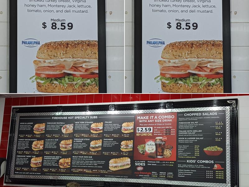 Firehouse Subs Back Beach Menu