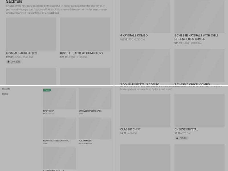 Krystal Menu