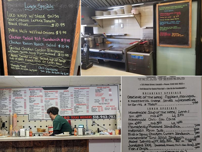 A&G Texas Weiners Menu