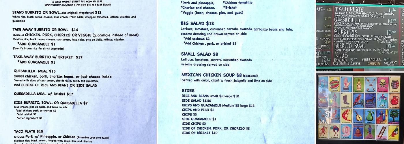 Bubby's Take Away Kitchen Menu